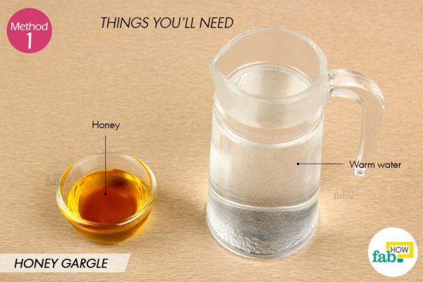 Honey gargle things need