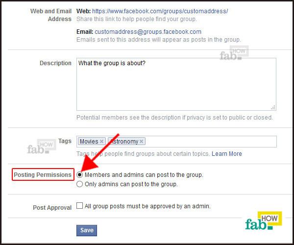 fb group step-14 Set content posting permissions