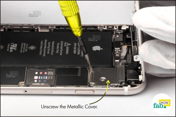 unscrew metal cover