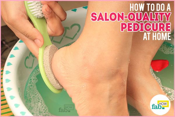 how to do a pedicure at home