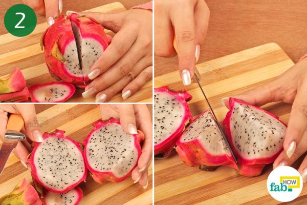 how to cut dragon fruit 