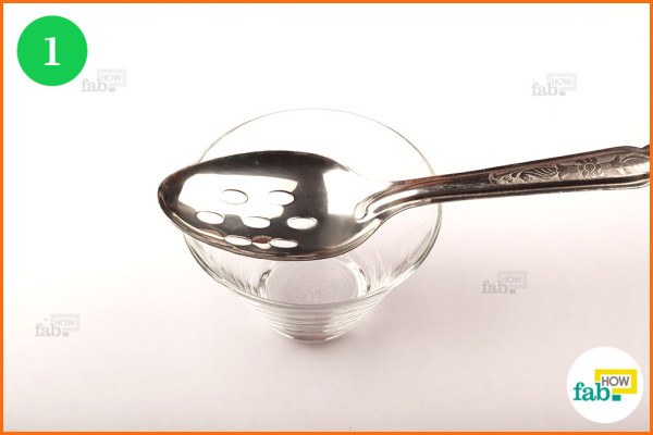 Place-slotted spoon over the bowl