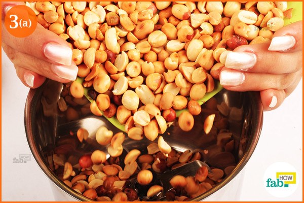 Add peanuts in grinder
