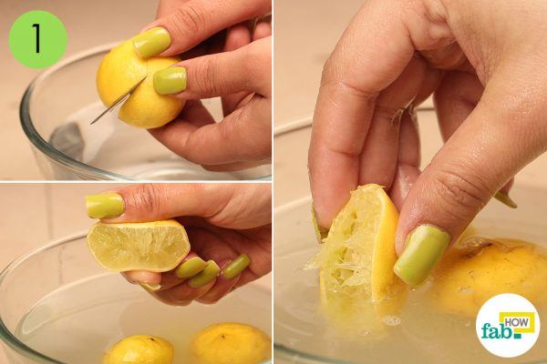 lemon juice to clean microwave 