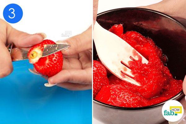 make strawberry puree 