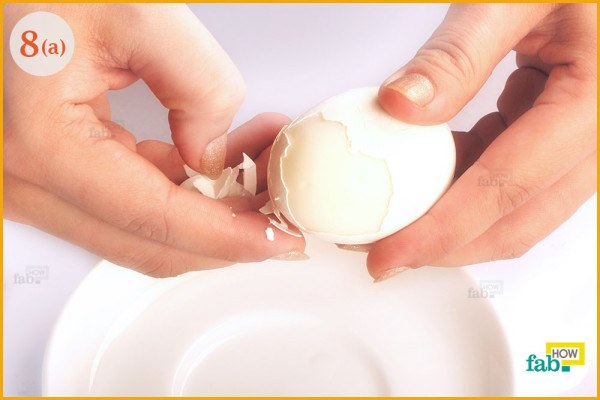 Peel the eggs