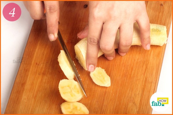 Peel and slice the banana