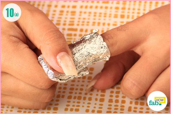 Take the foil casing off your nails