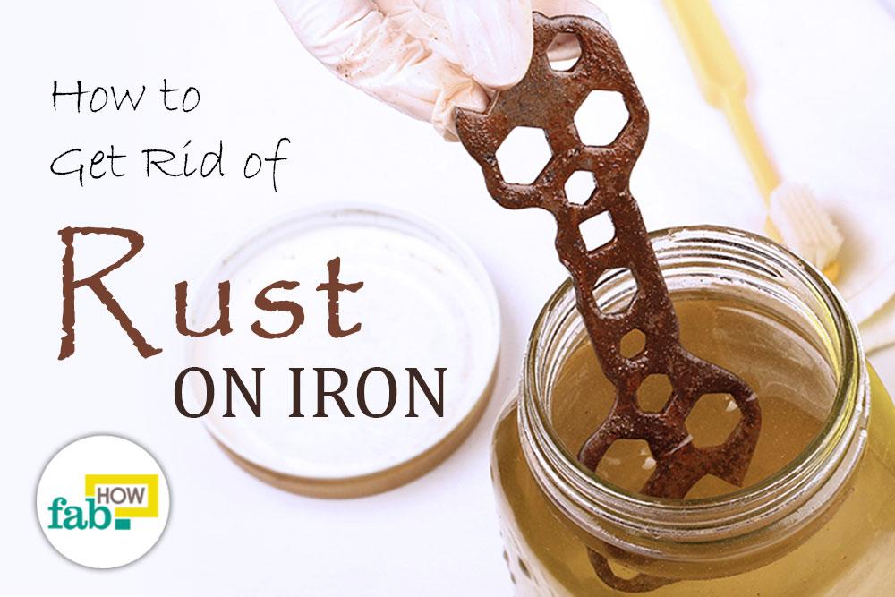 remove rust from iron tools