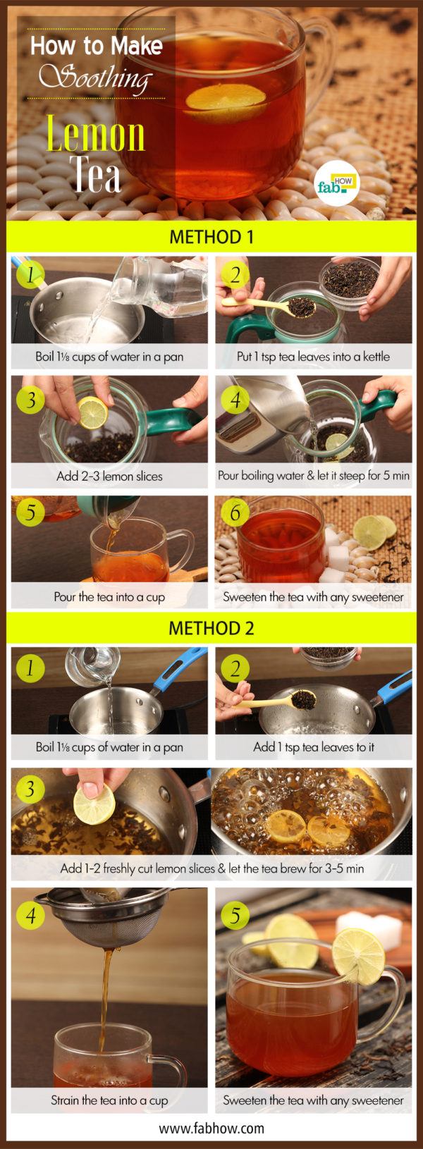 how to make lemon tea 