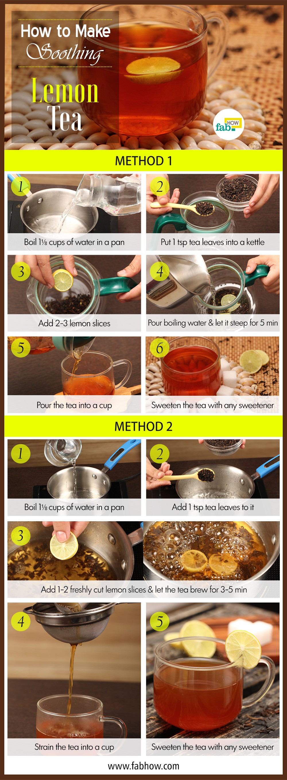 How to Make Lemon Tea  Fab How