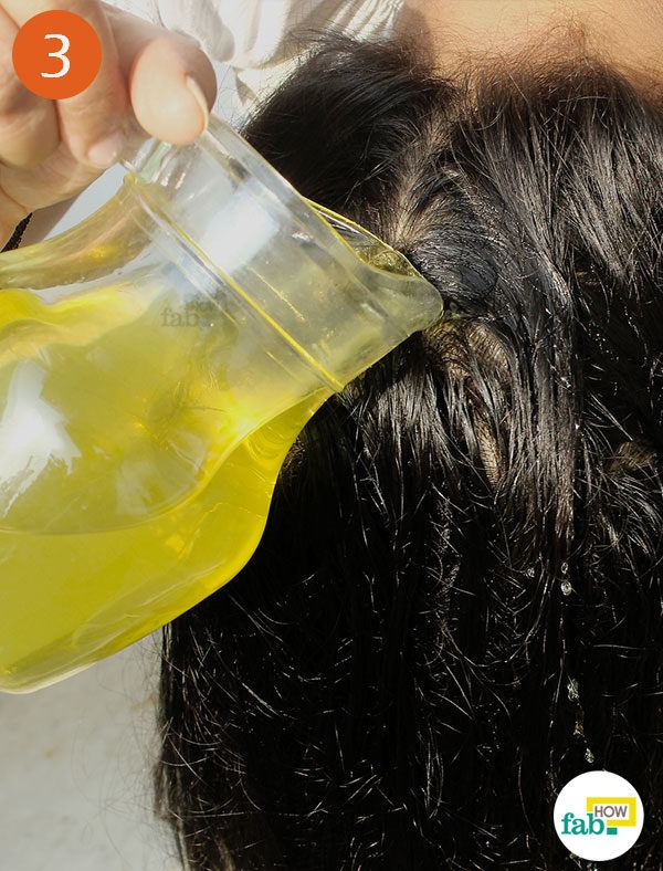Wash your hair with the strained water