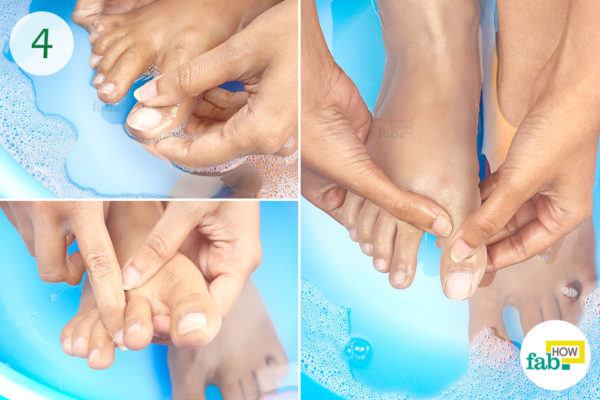 Clean your feet