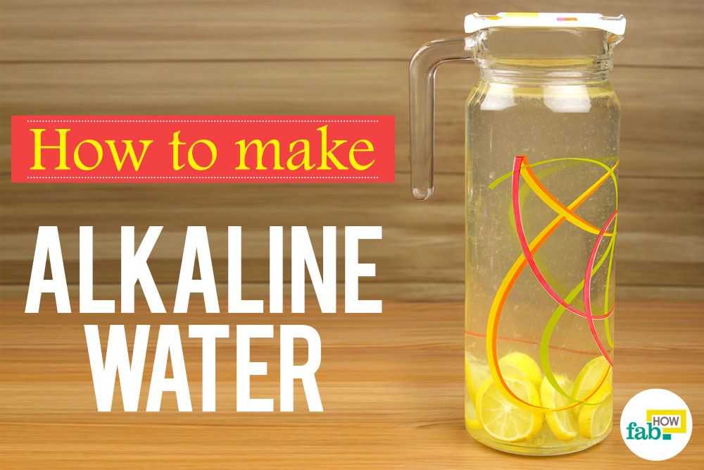 Correctly make alkaline water