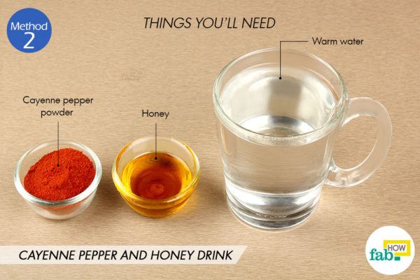 Cayenne pepper honey drink things need