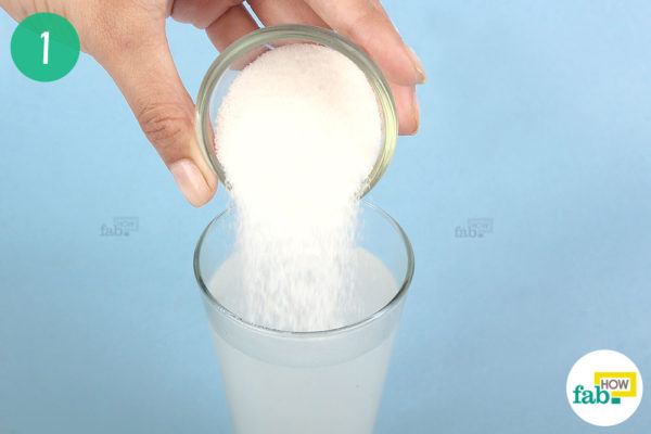 Add salt into water