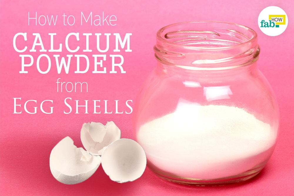 Make calcium powder eggshells