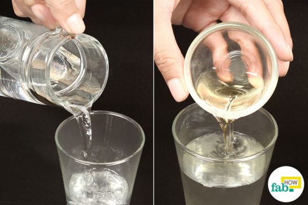 mix ACV into warm water