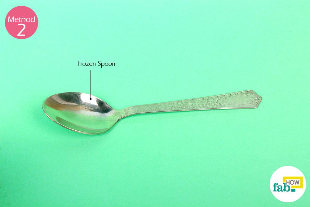 To give yourself a hickey on your neck with a spoon