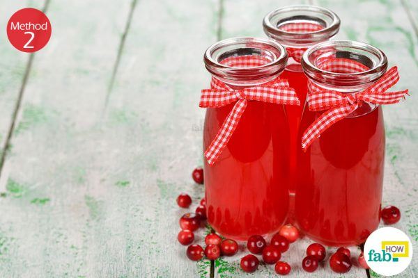 use cranberry juice