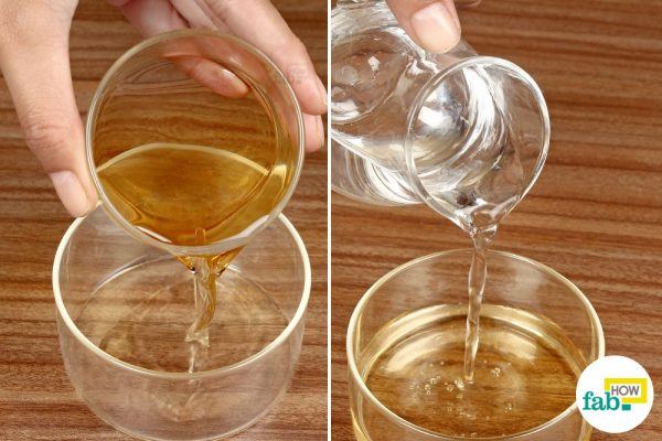 dilute ACV with warm water
