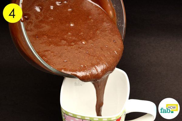transfer to a mug to get chocolate mug cake 