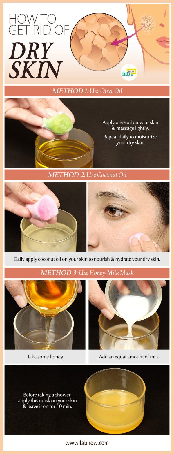 get rid of dry skin