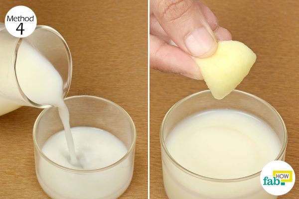 apply milk on dark underarms 
