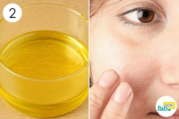 massage olive and castor oil blend for glowing skin