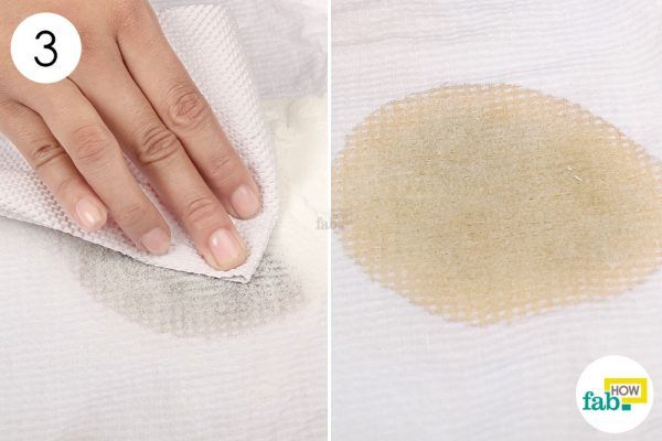 remove baking soda from red wine stain 