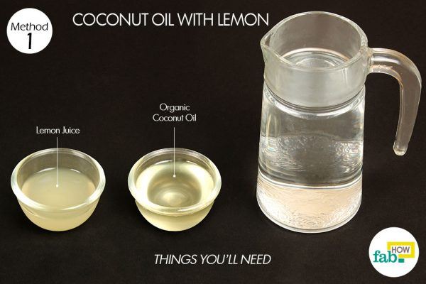 coconut oil and lemon things need 