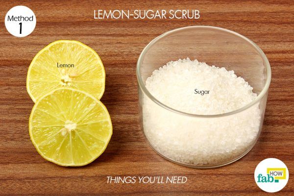 lemon and sugar paste for suntan things need 