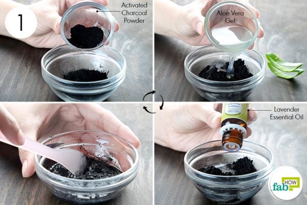 prepare activated charcoal balm
