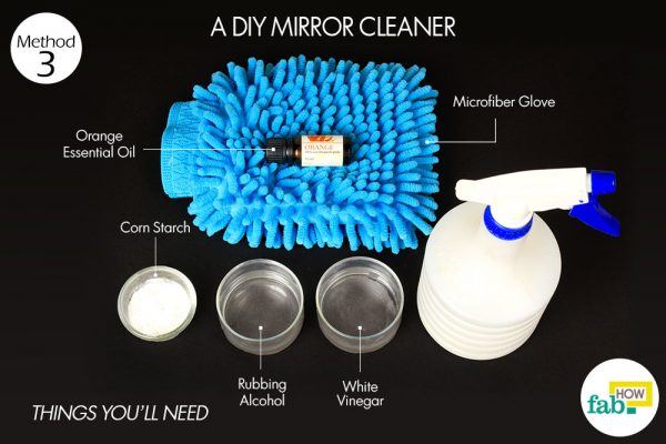 things need for cleaning cloudy mirrors