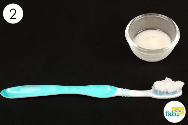brush your teeth with baking soda and water mix