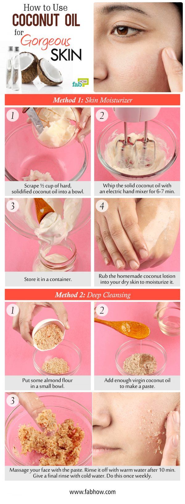 use coconut oil for gorgeous skin