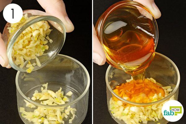 combine minced garlic and honey to treat bronchitis 