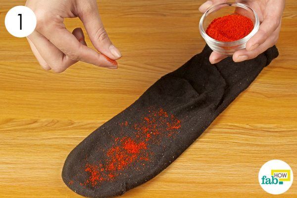 sprinkle cayenne pepper pwoder inside the socks to warm up cold hands and feet