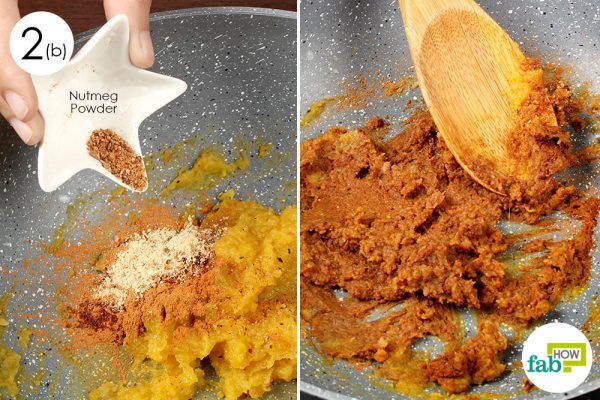 add the spices to make pumpkin oatmeal 