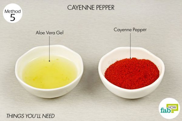 cayenne pepper and aloe vera gel to treat shingles