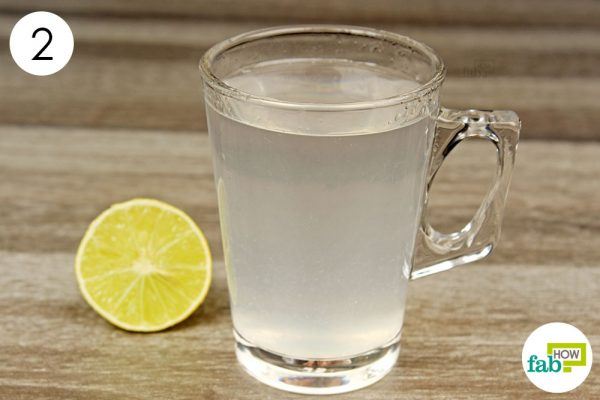 drink lemon juice to treat gout