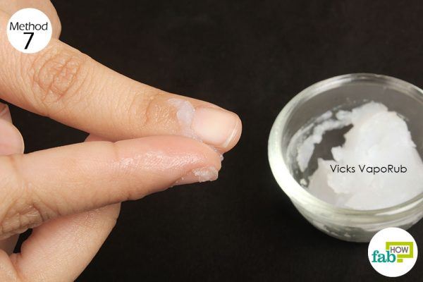apply vicks on warts each day until it falls off