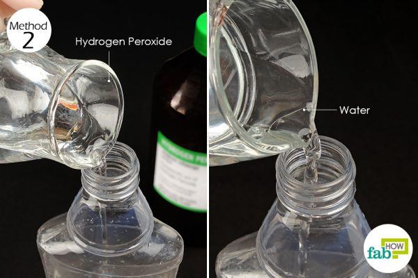 dilute hydrogen peroxide and use as mouthwash to treat herpes