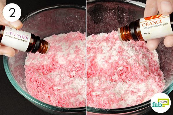 add essential oils to make laundry detergent cubes