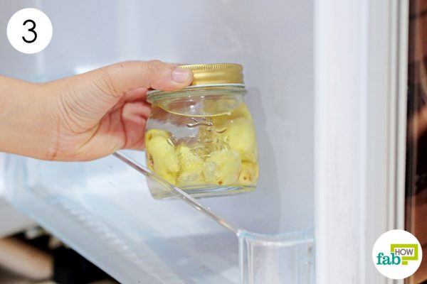 store the jar in the refrigerator