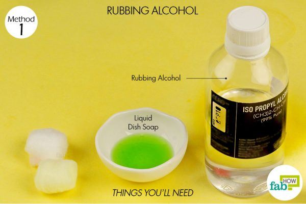 things you'll need to use rubbing alcohol to remove superglue from plastic