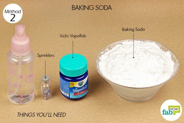 things you'll need to make vicks shower melts with baking soda