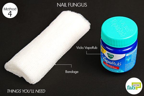 things need to treat toe nail fungus with vicks vaporub