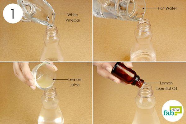 combine the four ingredients in a spray bottle