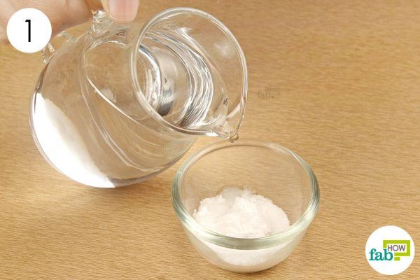 add water to baking soda to make a paste for treating canker sores